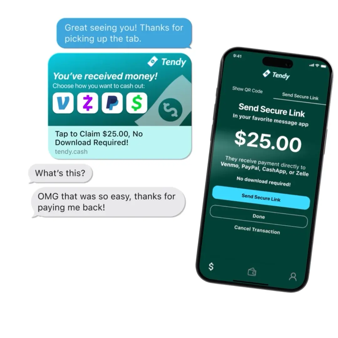 Phone scanning a QR code